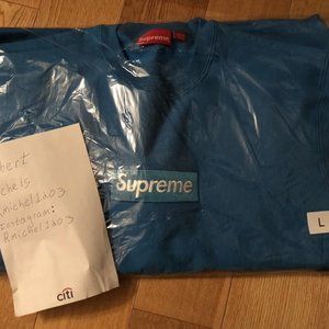 Box Logo Crewneck (Bright Royal) brand new